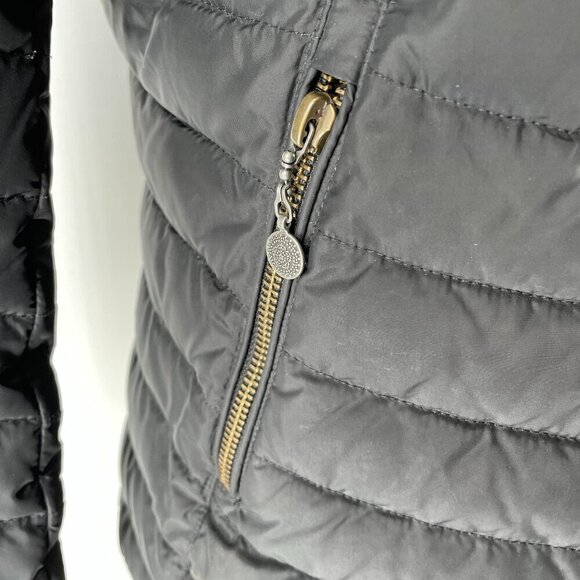 Odd Molly Black Downfall Quilted Winter Puffer Jacket Two Way Zip 851 Small - Picture 4 of 13